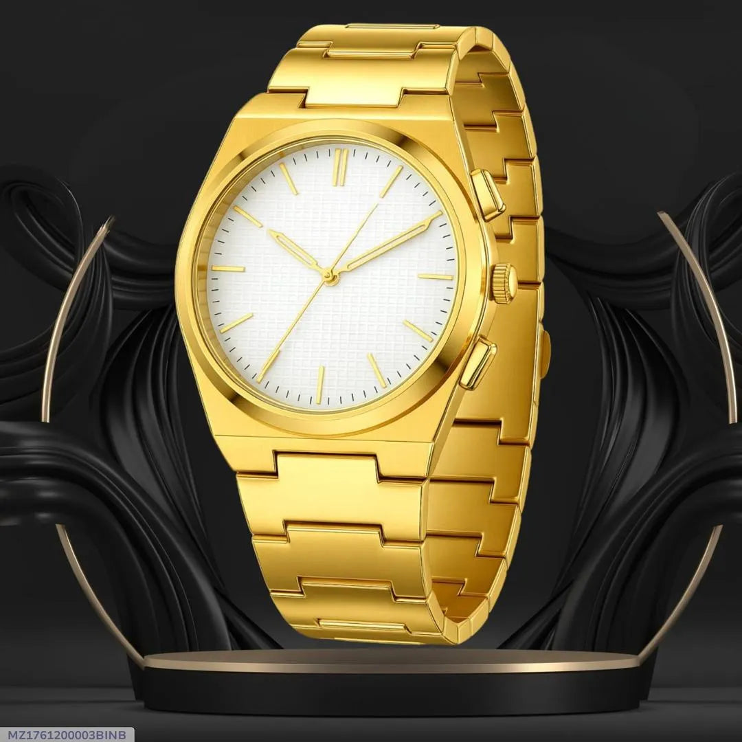 Men's Stainless Steel Chain Watch - Perfect for All Occasions - 1 Pc