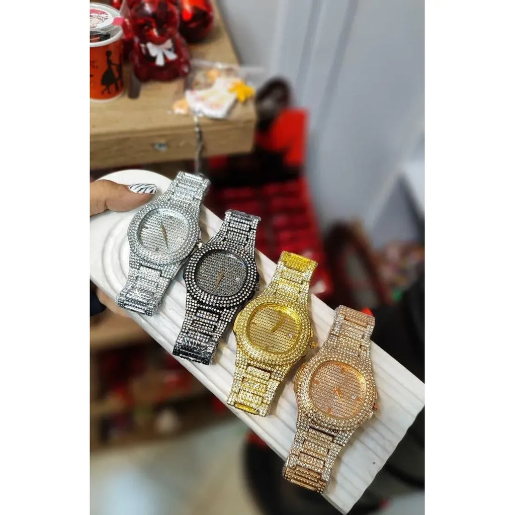 Iced Out Diamond Watch Quartz